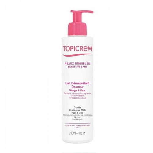 Topicrem Lozione detergente per pelli sensibili e secche Latte detergente delicato 200ml donna