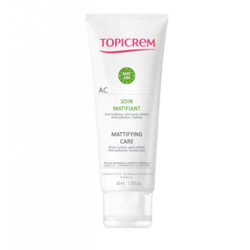 Topicrem Trattamento opacizzante per pelli grasse e sensibili AC Trattamento opacizzante 40ml donna