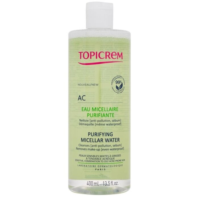 Topicrem AC purifying micellar water 400ml unisex 400ml