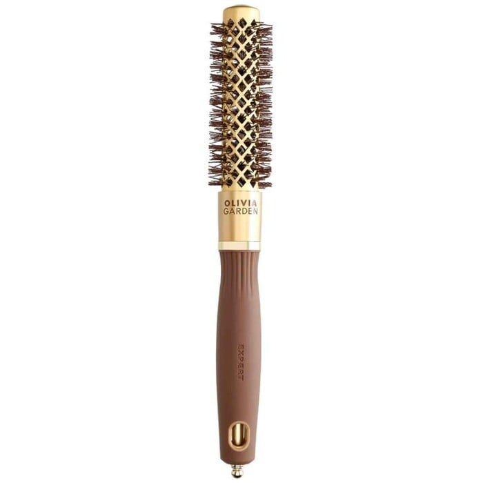 OLIVIA GARDEN Expert Blowout Shine Spazzola per acconciare e asciugare i capelli Marrone dorato 20mm