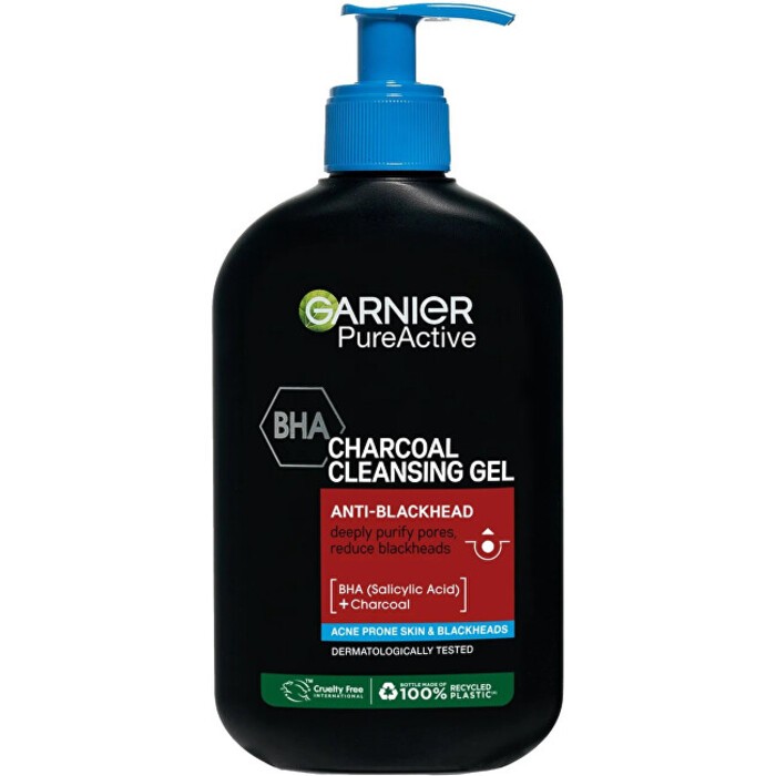 GARNIER Gel detergente al carbone Gel detergente contro i punti neri donna 250ml