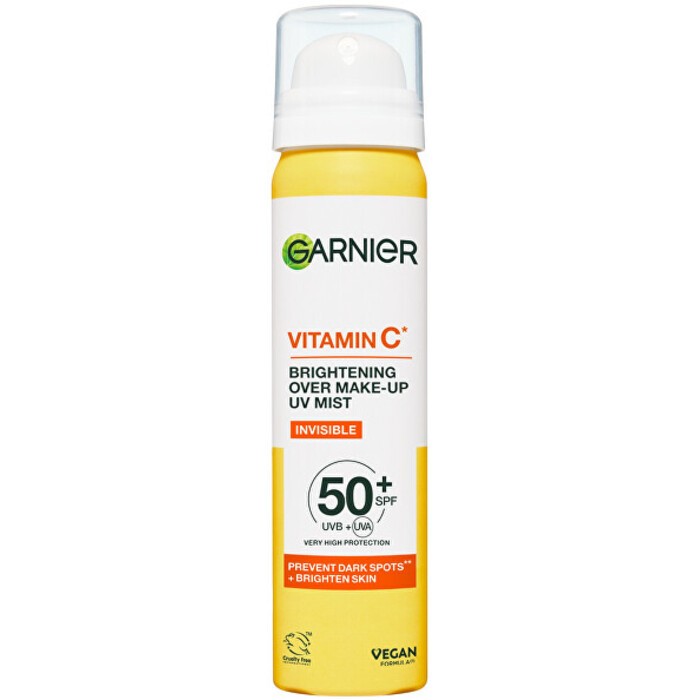 GARNIER Vitamin C Brightening Over Make-up UV Mist SPF 50+ donna 75ml