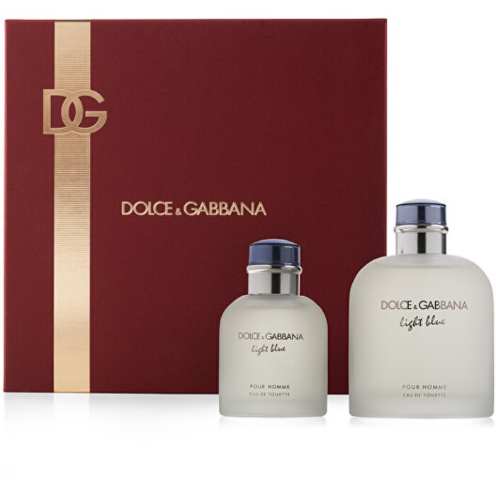 Dolce Gabbana Light Blue Pour Homme Gift Set eau de toilette 200 ml and eau de toilette 75 ml uomo 200ml