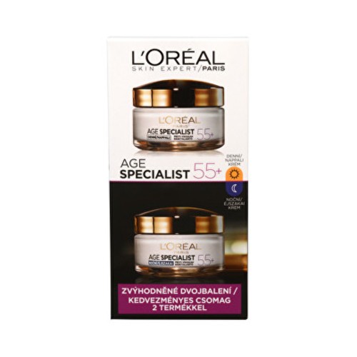 L Oral Set Giorno e Notte Antirughe Age Specialist 55 2x50ml 50ml Donna