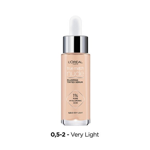L Oral True Match Nude Plumping Colored Serum Siero tonificante 30ml 23 Luce Donna