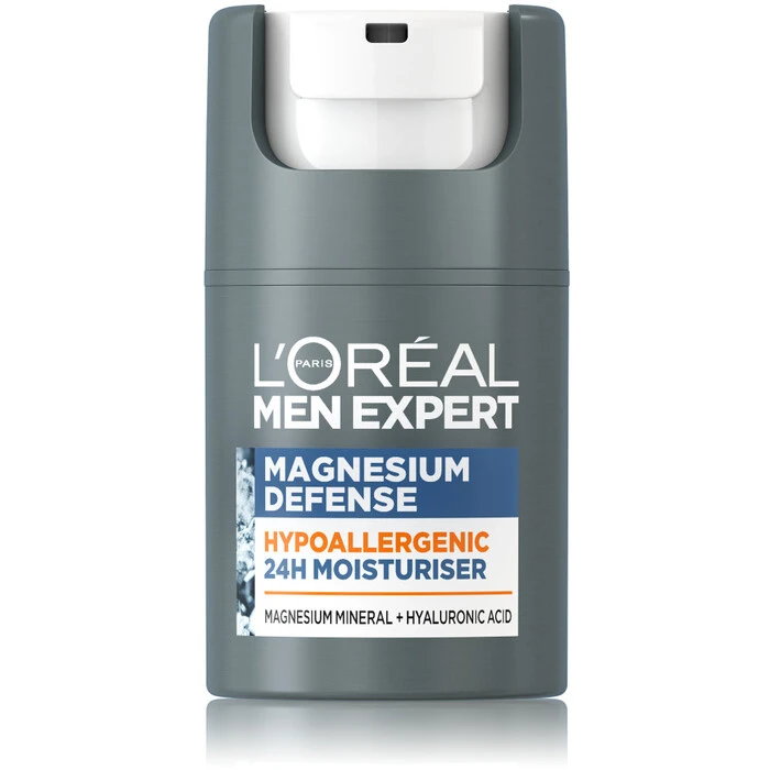 L Oral Men Expert Magnesium Defense 24H Cream Crema idratante per la pelle 50ml Uomo