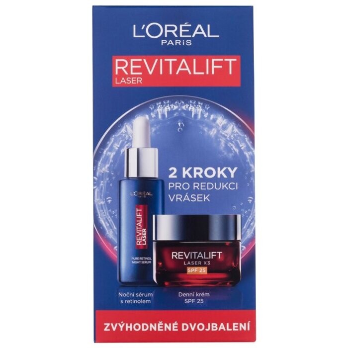 LOral Set di siero notturno Revitalift Laser al retinolo puro donna 50ml
