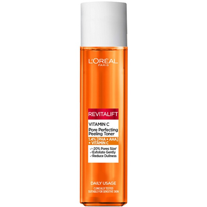 L´Oréal Revitalift Vitamin C Pore Perfecting Peeling Toner - Brightening skin toner donna 180ml