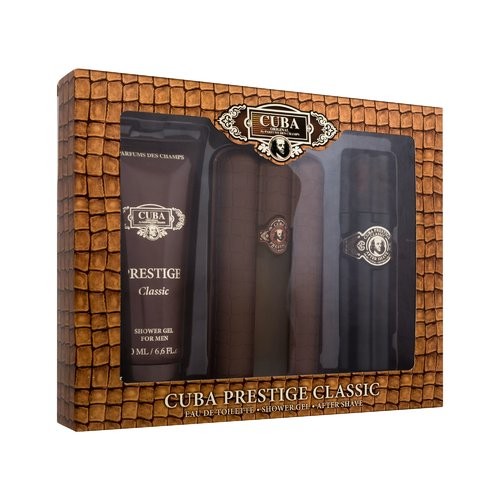 Cuba Prestige Gift set 90ml gel doccia 200ml e dopobarba 100ml Eau de toilette da Uomo 90ml