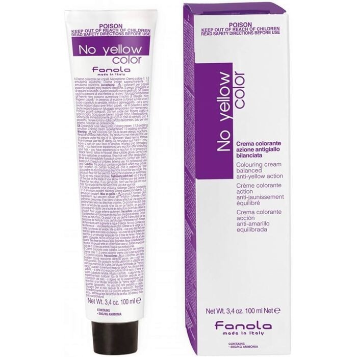 Fanola Nessuna crema colorante di colore giallo donna 8 Ice