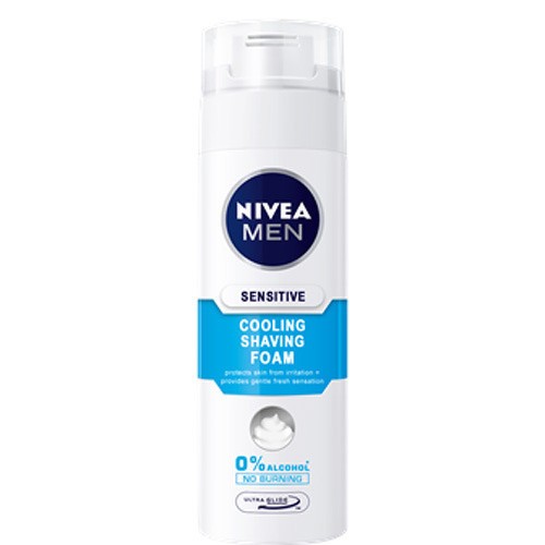 Nivea Schiuma da barba rinfrescante sensibile 200ml Uomo