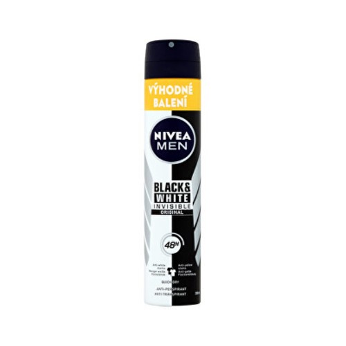 Nivea Antitraspirante per Uomo Black and White Original 200ml 200ml Uomo
