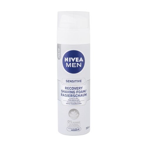 Nivea Schiuma da barba per uomo Schiuma da barba Sensitiv e Recovery 200ml 200ml Uomo