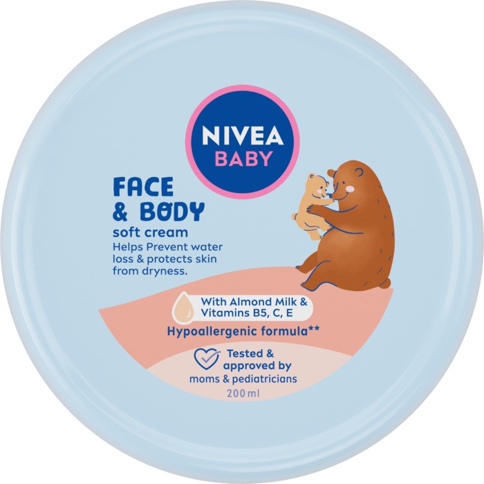 Nivea Baby Face & Body Soft Cream unisex 200ml