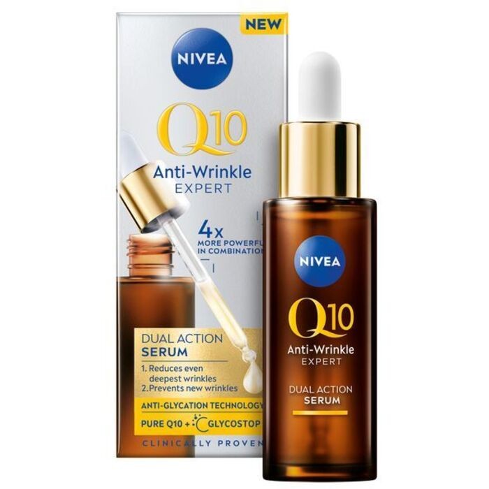 Nivea Q10 AntiWrinkle Expert Dual Action Serum Siero doppio antirughe donna 30ml