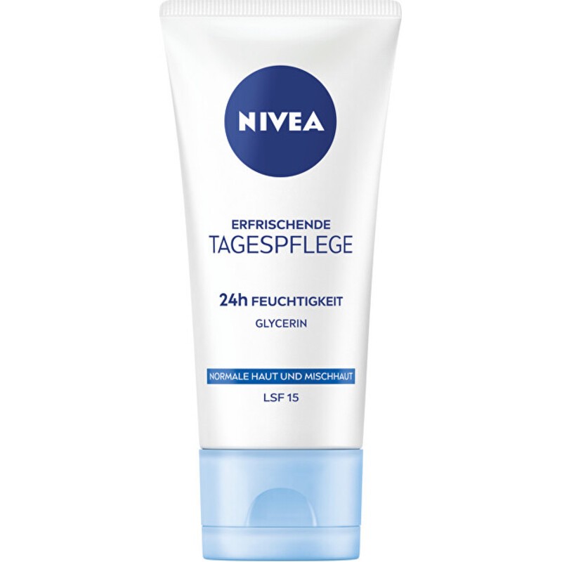 Nivea crema giorno rinfrescante 24h idratante per pelli normali e miste spf15 50ml