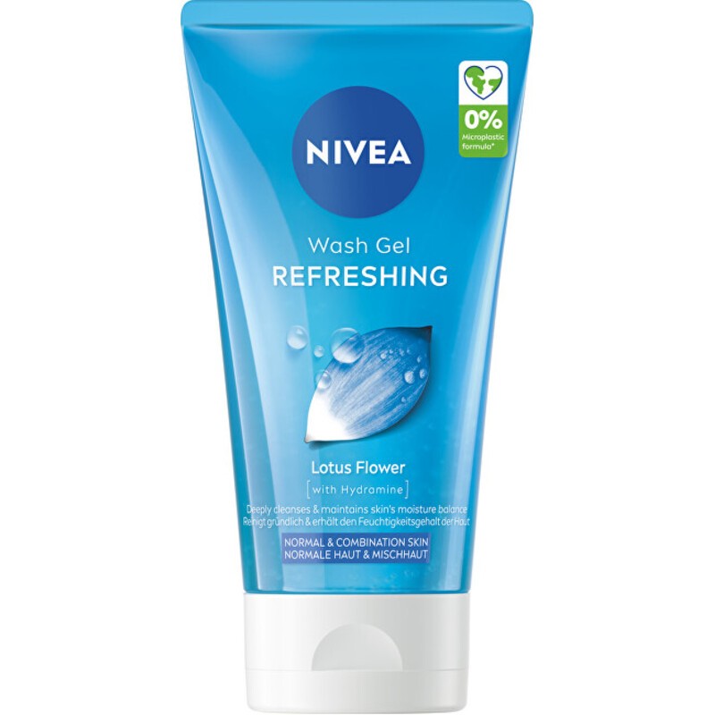 Nivea Refreshing Wash Gel - Cleansing face gel for normal and combination skin donna 150ml