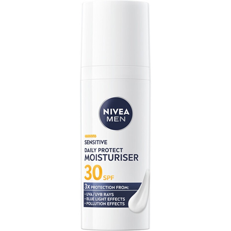 Nivea Men Sensitive Daily Protect Moisturiser - Moisturizing day cream for men SPF 30 uomo 50ml