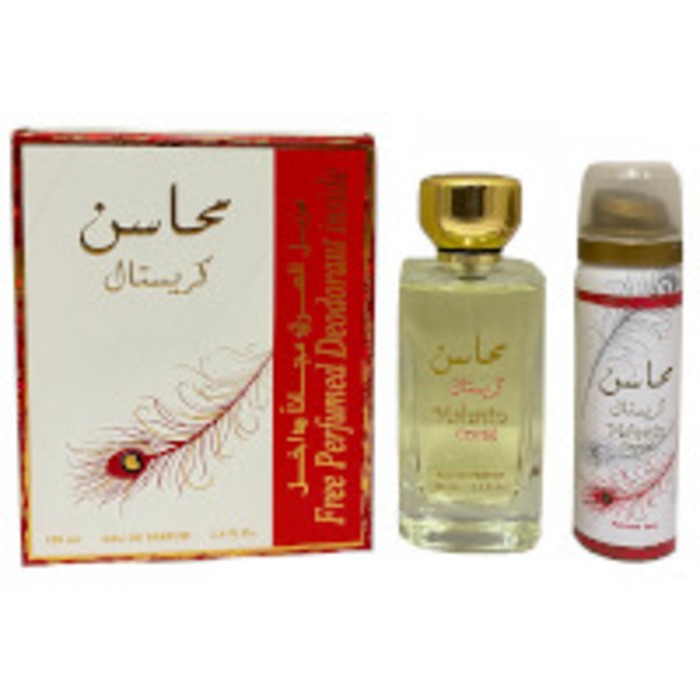 Lattafa Mahasin Crystal EDP 100 ml DEO VAPO 75 ml donna