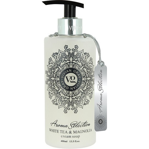 Vivian Gray Aroma Selection White Tea Magnolia Cream Soap donna 400ml