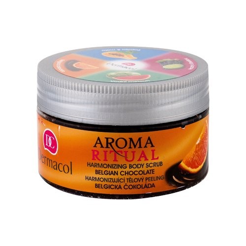 Dermacol Scrub corpo armonizzante Aroma Ritual Scrub corpo armonizzante al cioccolato belga 200 g 200ml Donna
