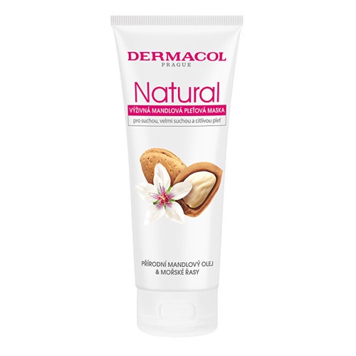 Dermacol Maschera viso alla mandorla naturale Maschera viso nutriente alla mandorla 100ml Donna