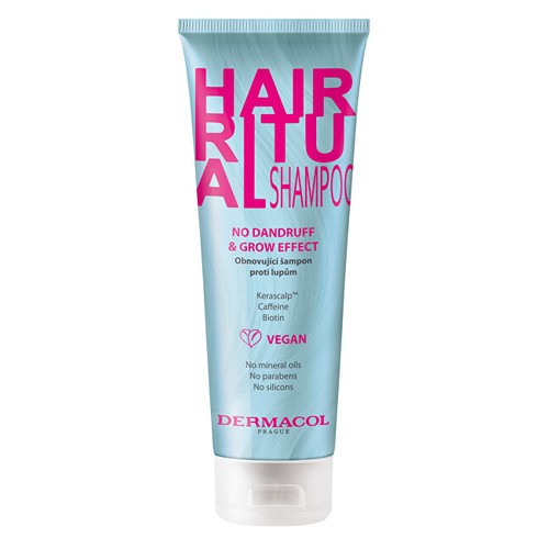 Dermacol Hair Ritual Shampoo No Forfora e Effetto Grow Shampoo ristrutturante antiforfora 250ml Uomo