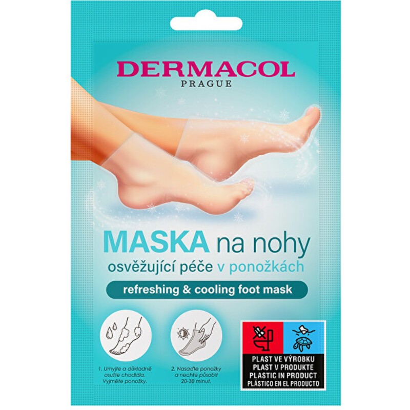 Dermacol Foot Mask - Refreshing foot mask in socpz donna