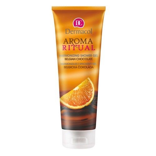 Dermacol Bagnoschiuma Harmonizing Ritual Aroma Cioccolato Belga con Gel Detergente Riequilibrante allArancia 250ml Donna