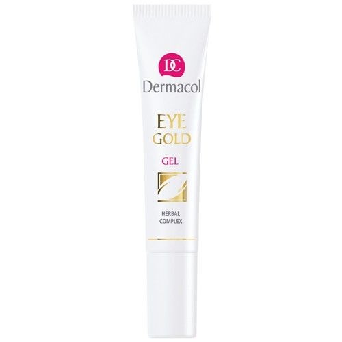 Dermacol Gold Eye Gel Gel occhi contro gonfiore affaticamento e occhiaie 15ml Donna
