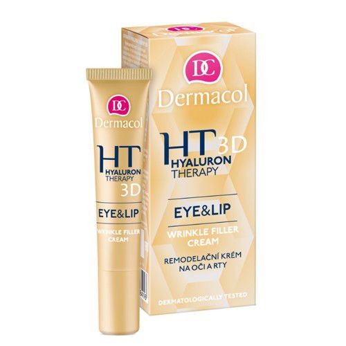 Dermacol Therapy Hyaluron 3D Eye and Lip Wrinkle Cream Crema rimodellante per occhi e labbra 15ml Donna