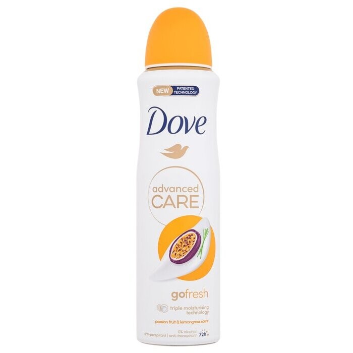 Dove Spray antitraspirante Advanced Care Passion Fruit & Lemongrass Anti-Perspirant 150ml donna