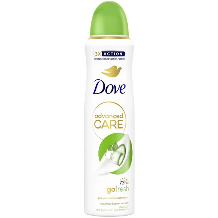 Dove Spray antitraspirante Advanced Care Cetriolo e Tè Verde Antitraspirante 150ml donna