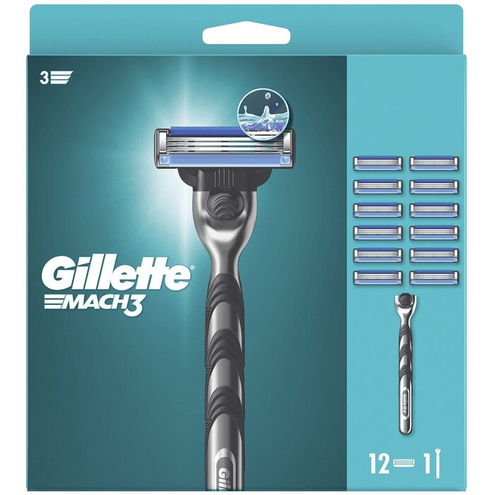 Gillette Mach3 Set rasoio con lame di ricambio Uomo