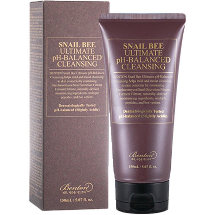 Benton Snail Bee Ultimate Ph-Balanced Cleansing - Foam cleanser with snail mucin donna 150ml