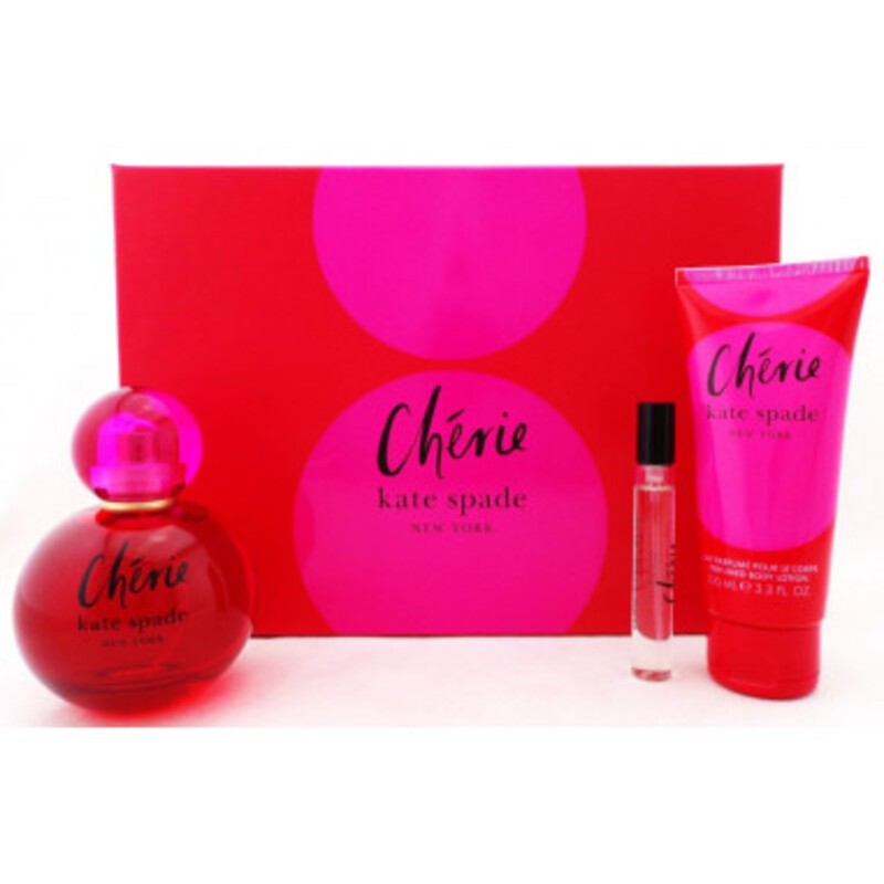 Kate Spade Chérie Gift Set eau de parfum 100 ml, miniature eau de parfum 7.5 ml and body lotion 100 ml donna 100ml