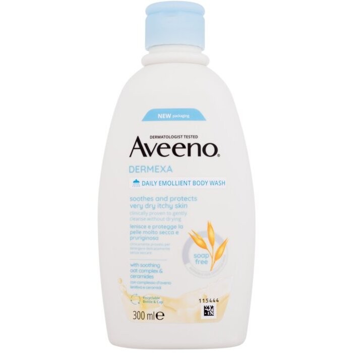 Aveeno Dermexa Daily Emollient Body Wash (very dry and itchy skin) donna 300ml