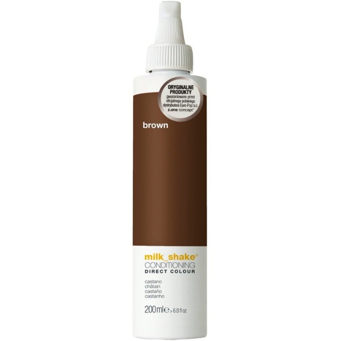 Milk Shake Direct Colour AmmoniaFree Hair Colour Conditioner Brown 200ml donna
