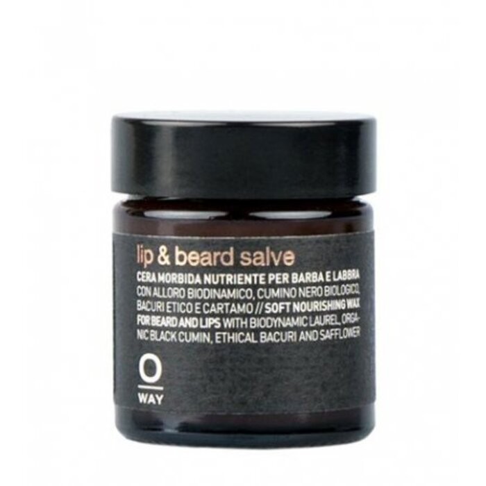 OWAY Lip & Beard Salve - Gentle and nourishing beard and lip wax donna 30ml