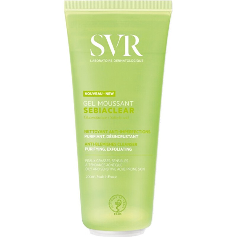 SVR Sebieclear Gel Moussant gel viso detergente 200ml