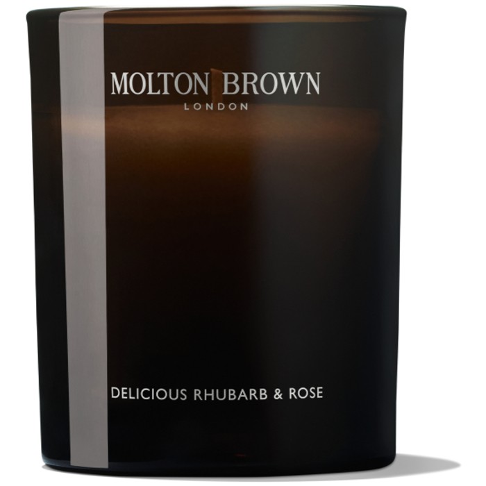 Molton Brown Candela profumata Signature Delicious Rabarbaro e Rosa Candle 190 g donna