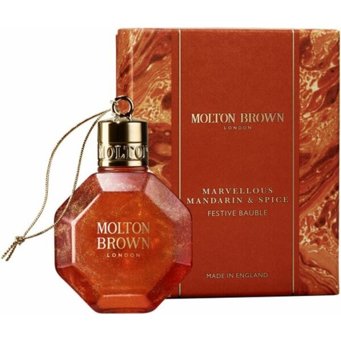 Molton Brown Marvellous Mandarin & Spice Festive Bauble Bath & Shower Gel donna 75ml