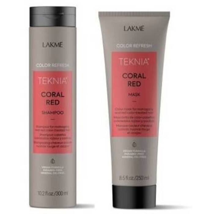Lakmé Teknia Color Refresh Coral Red Pack 300ml + 250ml