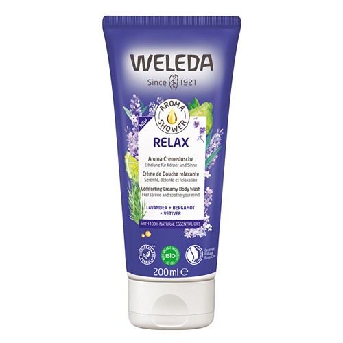 Weleda Doccia Aroma Relax Bagnoschiuma Cremoso Confortante Crema doccia lenitiva 200ml Donna
