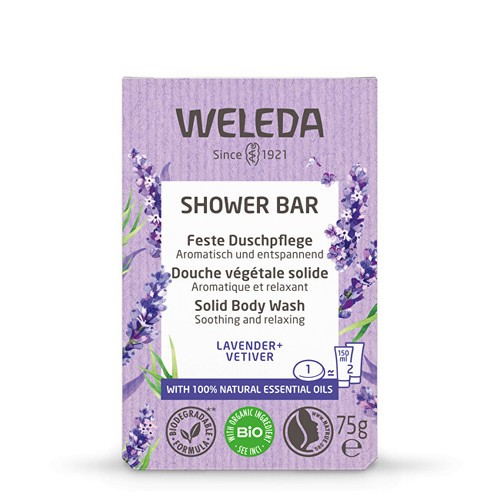 Weleda Doccia Bar Lavanda Vetiver Sapone rilassante alla lavanda 750g Donna