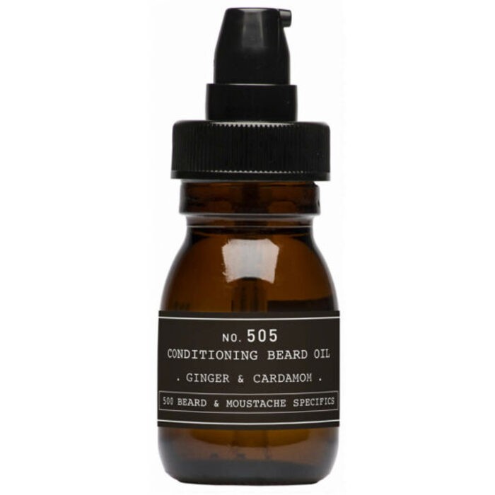 Depot 500 Beard Mustache Specifics No 505 Beard Oil Ginger Cardamom For Shine Softness 30ml donna