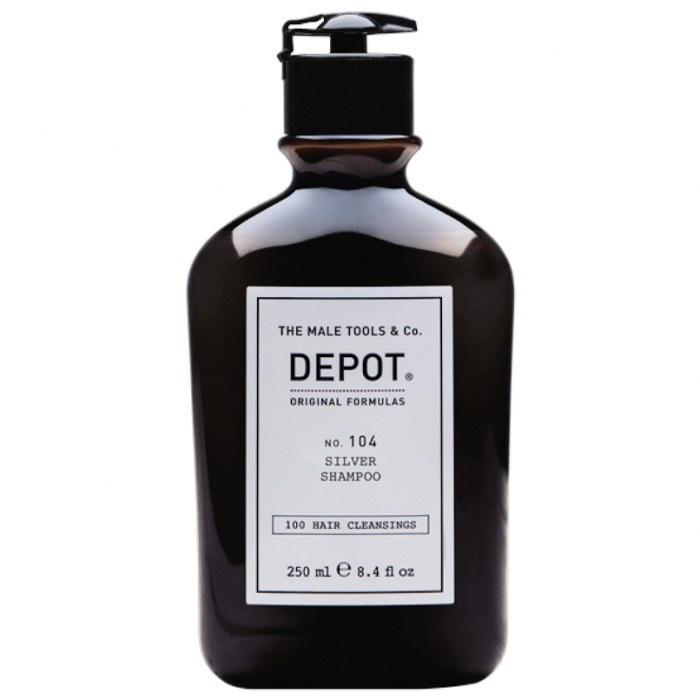 Depot 100 Hair Cleansing No 104 Botanical Complex Hair Shampoo For Neutralisation Of Yellow Tones 1000ml donna
