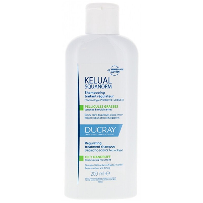 Ducray Kelual Squanorm Regulating Treatment Shampoo - Shampoo for oily dandruff donna 400ml