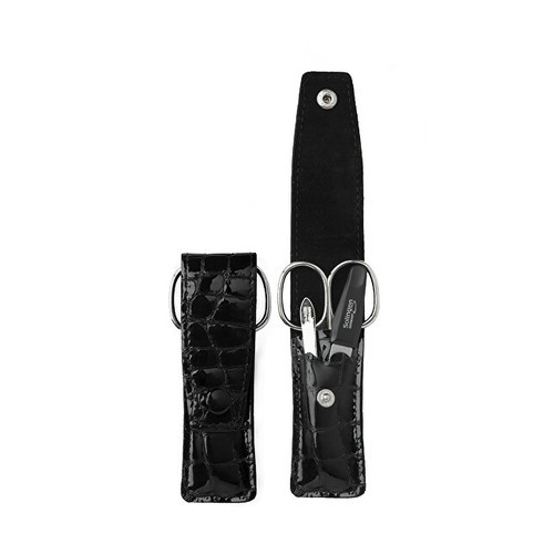 DuKaS Manicure da viaggio nera PL808 in ecopelle Solingen Donna