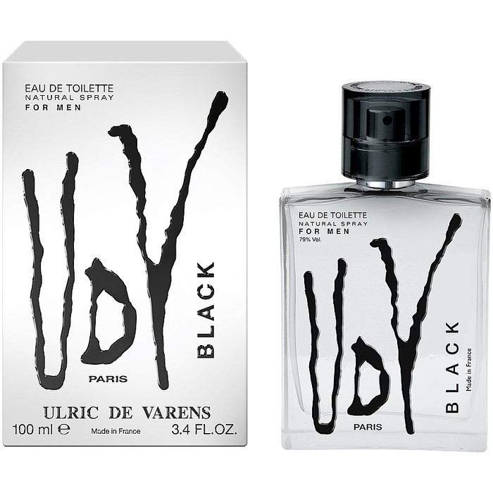 Ulric De Varens Black Men Eau De Toilette Spray 100ml Uomo